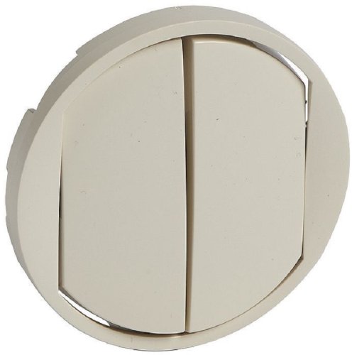 Лицевая панель Legrand Celiane для 2-кл. выключателя слоновая кость  картинка